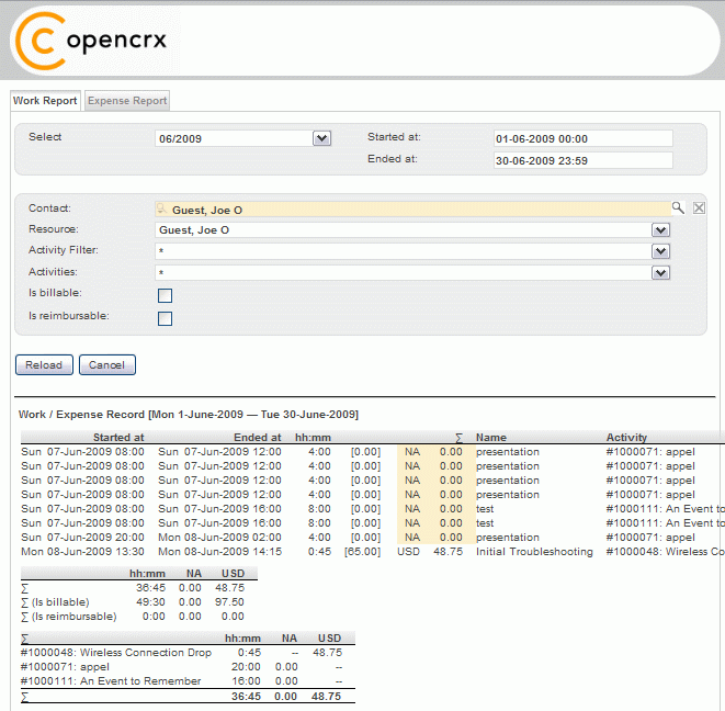 WorkReportHTML